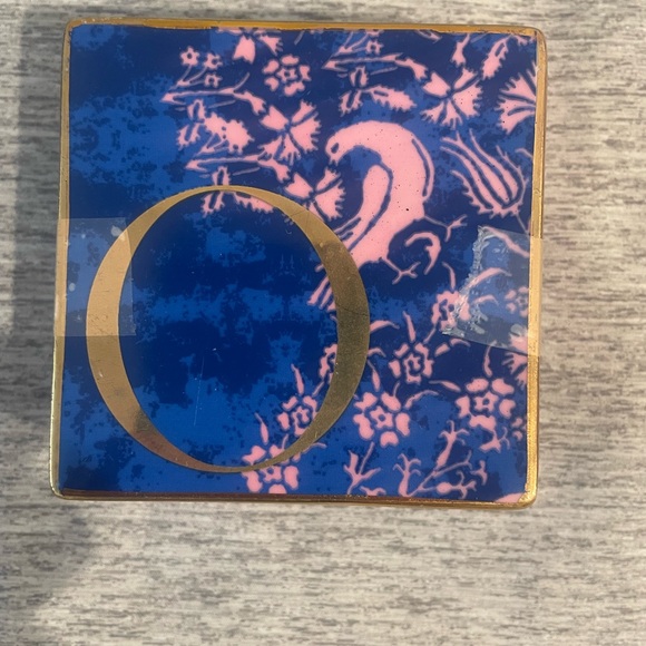 NWOT Anthropologie Monogrammed Trinket box - Picture 3 of 5